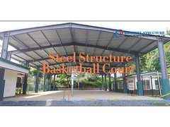 sân bóng rổ kết cấu thép