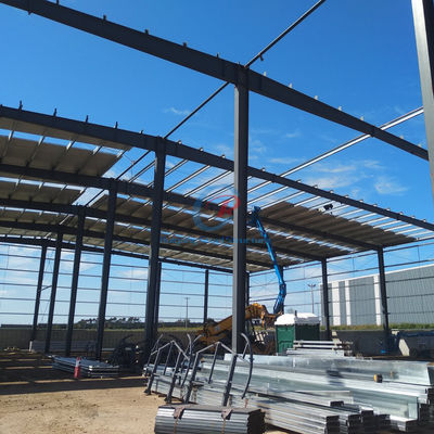 Cấu trúc thép chế tạo sẵn Hangar Workshop Building Warehouse With Large Span