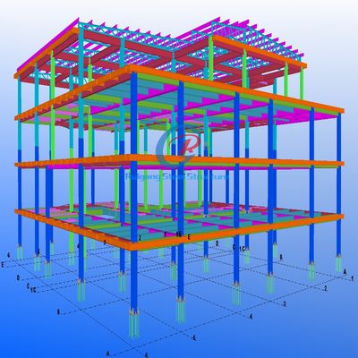Tòa nhà thép đa tầng hiện đại Nhà máy xưởng cấu trúc thép tùy chỉnh