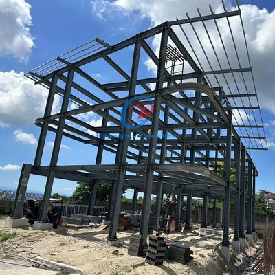 Xây dựng thép đa tầng mô-đun Nhà máy kho cấu trúc thép tùy chỉnh