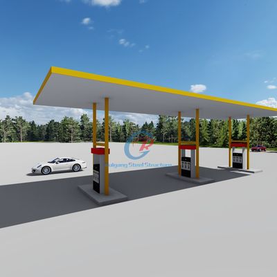 Kháng thời tiết Prefab Metal Canopy Customized Prefabricated Steel Frame Building