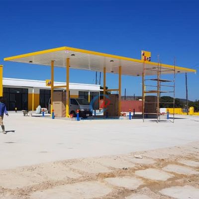 Cấu trúc thép tiết kiệm năng lượng Trạm xăng, nhà kho thép công nghiệp