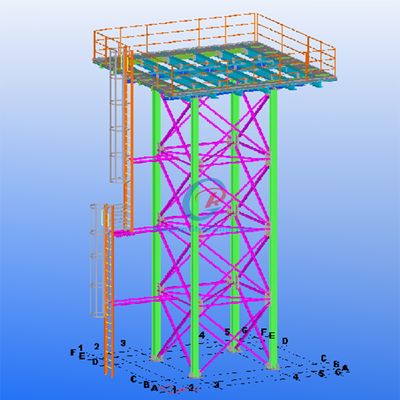 10000 Lit Steel Structure Tháp bể chứa nước, Bể lưu trữ nước nhựa