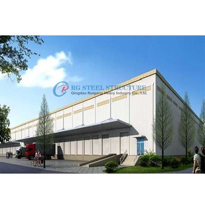 Tòa nhà xưởng thép công nghiệp có khung với hệ thống công nghệ thông minh tích hợp