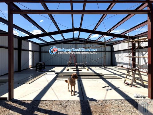 Galvanization Prefab Steel Frame Steel Structure Building Nhà máy công nghiệp nhẹ