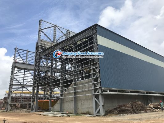 AWS Peb Steel Structure Workshop Sơ đồ Tòa nhà văn phòng chế tạo sẵn Cửa hàng công nghiệp