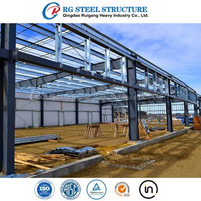 Cấu trúc thép Xây dựng kim loại Xây dựng công nghiệp kim loại chế tạo sẵn cho kho hàng / xưởng / văn phòng