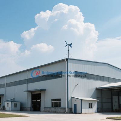 Nhà kho thép khẩu độ rộng tùy chỉnh với tuổi thọ 50 năm