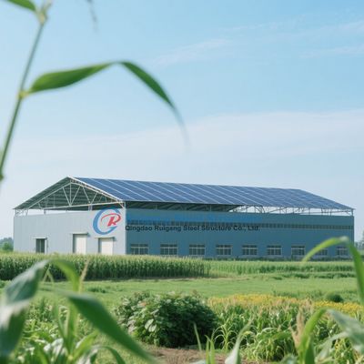 Cửa hàng kho cấu trúc thép được chế tạo sẵn với thẩm mỹ hiện đại / đương đại
