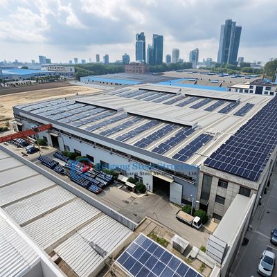 Nhà thép tiền chế cho nhà kho, xưởng kim loại và nhà máy nhẹ