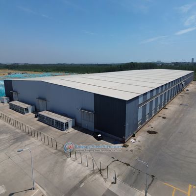 Nhà kho kết cấu thép mô-đun, có thể tùy chỉnh, nhẹ và bền