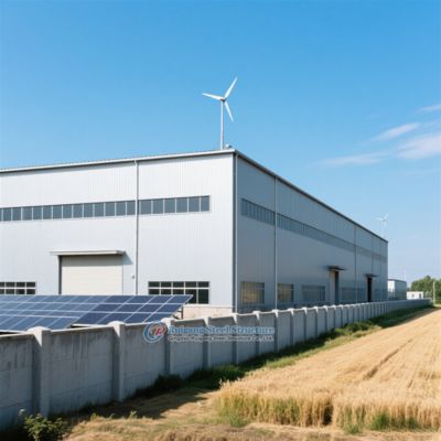 Nhà kho kết cấu thép tùy chỉnh với lớp hoàn thiện mạ kẽm hoặc sơn