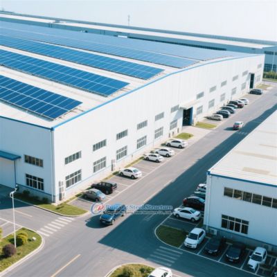 Nhà kho kết cấu thép tùy chỉnh với tấm panel sandwich cách nhiệt