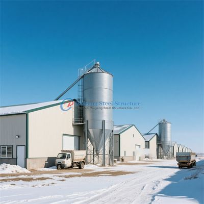 Quán gia cầm Cấu trúc thép, Q235 Q345 Cấu trúc thép cho gia súc