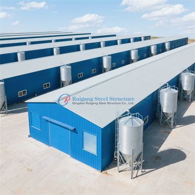 Các cấu trúc thép bền sản xuất các tòa nhà chăn nuôi thép kẽm theo yêu cầu