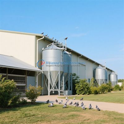 Cấu trúc thép tùy chỉnh Nhà gia cầm chống cháy cho trang trại sữa